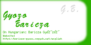 gyozo baricza business card